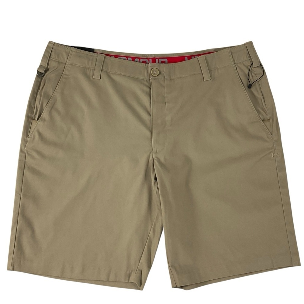 Under Armour Men’s 10” Inseam Khaki Shorts Size 42 Loose Fit Stretch  NWT